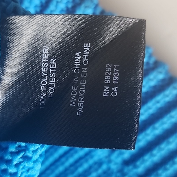 Tibi Bright Blue Sailor Cropped Sweater, sz M - Picture 9 of 10